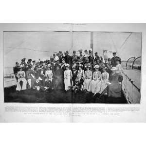   1902 KING CORONATION NAVAL REVIEW VICTORIA ALBERT SHIP