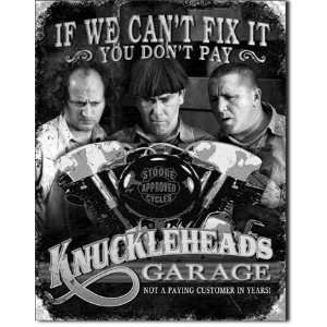  Three Stooges   Knuckleheads Garage 12.5x16 Poster Classic 