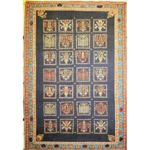    4x6 Hand Knotted Shiraz Persian Rug   45x66