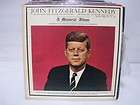 John F. Kennedy Memorial Album Speeches 12 Record V