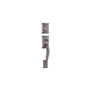   Rustic Pewter Ashfield Single Cylinder Handleset with Ashfield Lever