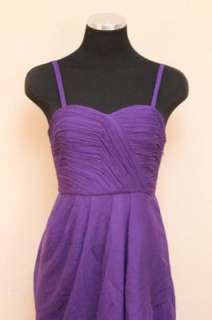 JCrew Silk Chiffon Dress $168 10 Dark Purple special occasion party 