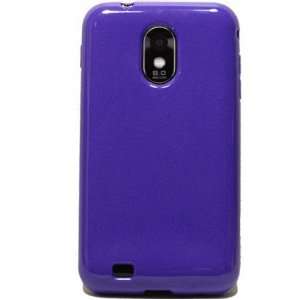  GLOSSY Purple Flexible TPU Case for Samsung Galaxy S II 