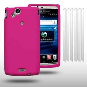  SONY ERICSSON XPERIA ARC S SOFT SILICONE SKIN CASE WITH 6 