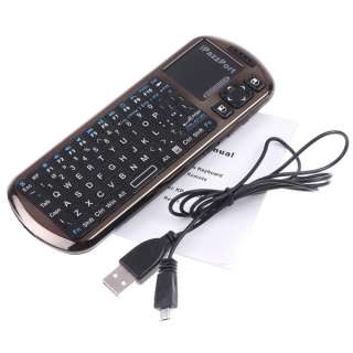 4GHz iPazzPort Mini Handheld Wireless Keyboard IR Remote & Laser 