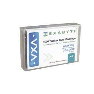  62m Tape Cartridge. Exabyte 8MM VXA X6 Data Cartridge, 20/40GB, 62M 
