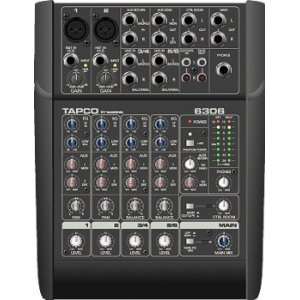  Tapco by Mackie 6306 6 Channel Mixer Musical Instruments