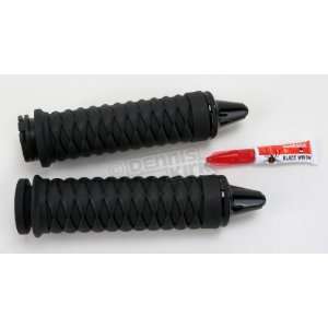  KURYAKYN BLK & BLK BRAIDED GRIPS 6330 Automotive