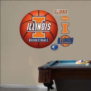    University of Illinois Basketball Logo Fathead Toys & Games