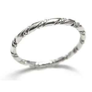  14k White Gold Rope 1.65m Band Size 5 Jewelry