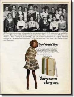 1968 Youve come a long way  Virginia Slims Print Ad  