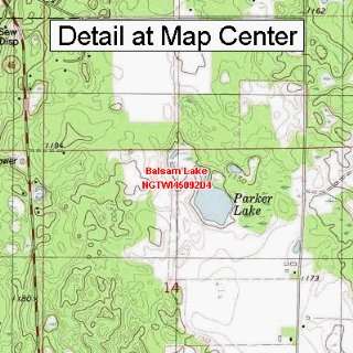  USGS Topographic Quadrangle Map   Balsam Lake, Wisconsin 