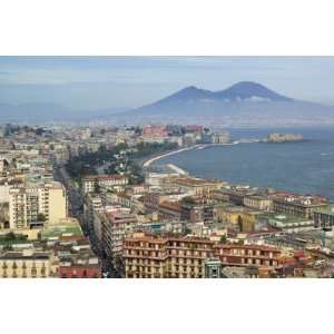 Mt. Vesuvius and View over Naples, Campania, Italy by Walter Bibikow 