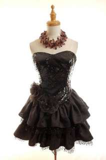 NWT Betsey Johnson Pink Domino Prom Dress Black 2  