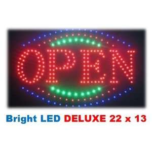 Multicolored LED Inviting OPEN BIG Animated Bright Led Neon Business 