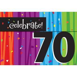   Celebrations 70th Birthday Party Invitations