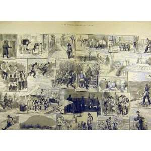  1886 Yeomanry Cavalry Competition Loyd Lindsy Cup Print 