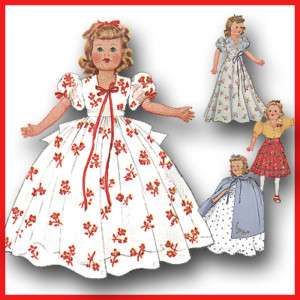 Vintage Shirley Temple Doll Clothes Pattern ~ 15 or 16  