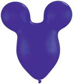   EARS Head 15 PURPLE Plain Party LATEX Helium Quality Balloons  