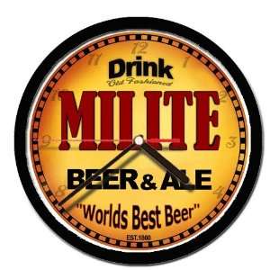  MILITE beer and ale cerveza wall clock 