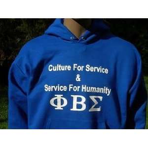  PBS Blue Hoodie   Motto w/Greek Letters   4XL Everything 