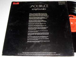 JACK BRUCE Songs For A Taylor POLYDOR UK Pressing  