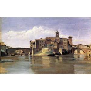   Corot   24 x 16 inches   Island of San Bartolommeo