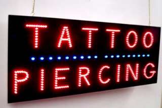 New Vertical TATTOO Led neon sign RED led DELUXE  