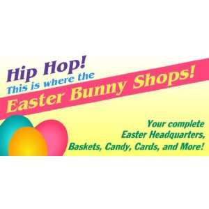    3x6 Vinyl Banner   Hip Hop Easter Headquarters 