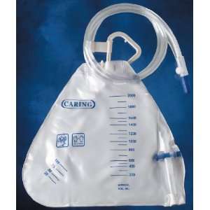  Urology drain bag with anti reflux valve, 2000ML Health 
