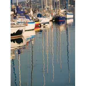  Sailboat Reflections, Southern Harbor, Lesvos, Mithymna 