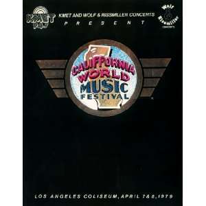  Van Halen / Aerosmith 1979 California Festival Program 