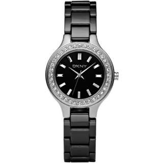 DKNY Ceramic Quartz Black Dial Womens Watch NY4980