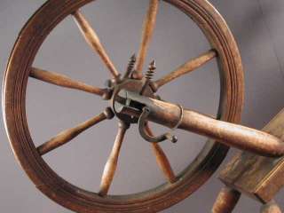 Circa 1800 Small Spinning Wheel. Hand Made, pre Industrial, Nearly 