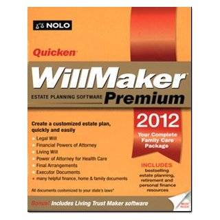 Quicken Will Maker Premium 2012 Windows 7, Windows Vista, Windows 