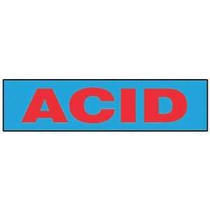    BRADY 60261 Acid Cabinet Label,Self Stick,7X24 In