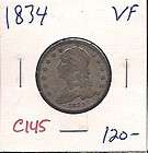 1834 half cent  