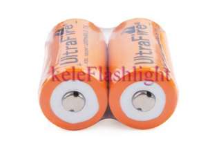 2Pcs UltraFire 18350 1200mAh 3.7V Rechargeable Battery  
