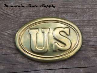 Civil War Reenactors Union North United States US Back Filled Brass 
