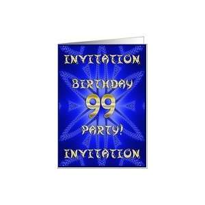  99 Years old Birthday Party invitation Card Toys & Games