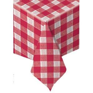  Hoffmaster 8108 DC11 Red Check Linen Like Tablecover