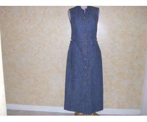 RENA LANGE BLUE cotton denim sleeveless dress size 10  