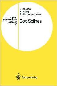 Box Splines, (0387941010), Carl de Boor, Textbooks   