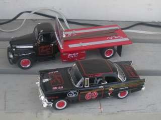 34 1956 Ford Stock Car with 1951 Ford Flatbed Boston Tow Co by 