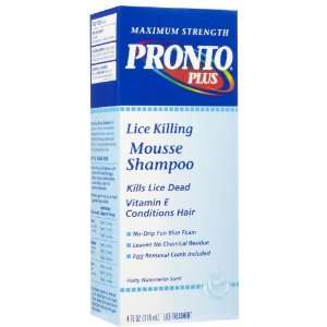  Pronto Lice Killing Mousse Shampoo Fruity Watermelon 4 oz 