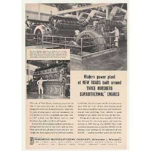  1960 New Roads LA Power Plant Nordberg Engines Print Ad 