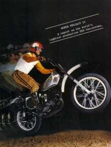 1973 Honda CR 250M Elsinore Motorcycle Original Color Brochure  