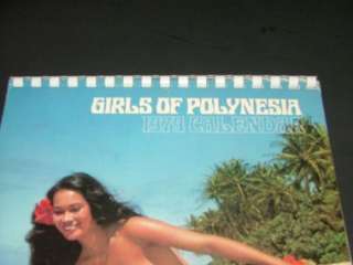 Girls of Polynesia (Hubba, Hubba) 1979 Calendar  