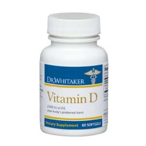  Dr. Whitakers Vitamin D Supplement, 60 softgels (30 day 