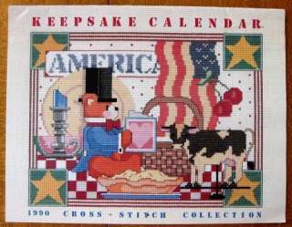 KEEPSAKE Cross Stitch Calendars 1990, 1995 & 2003  